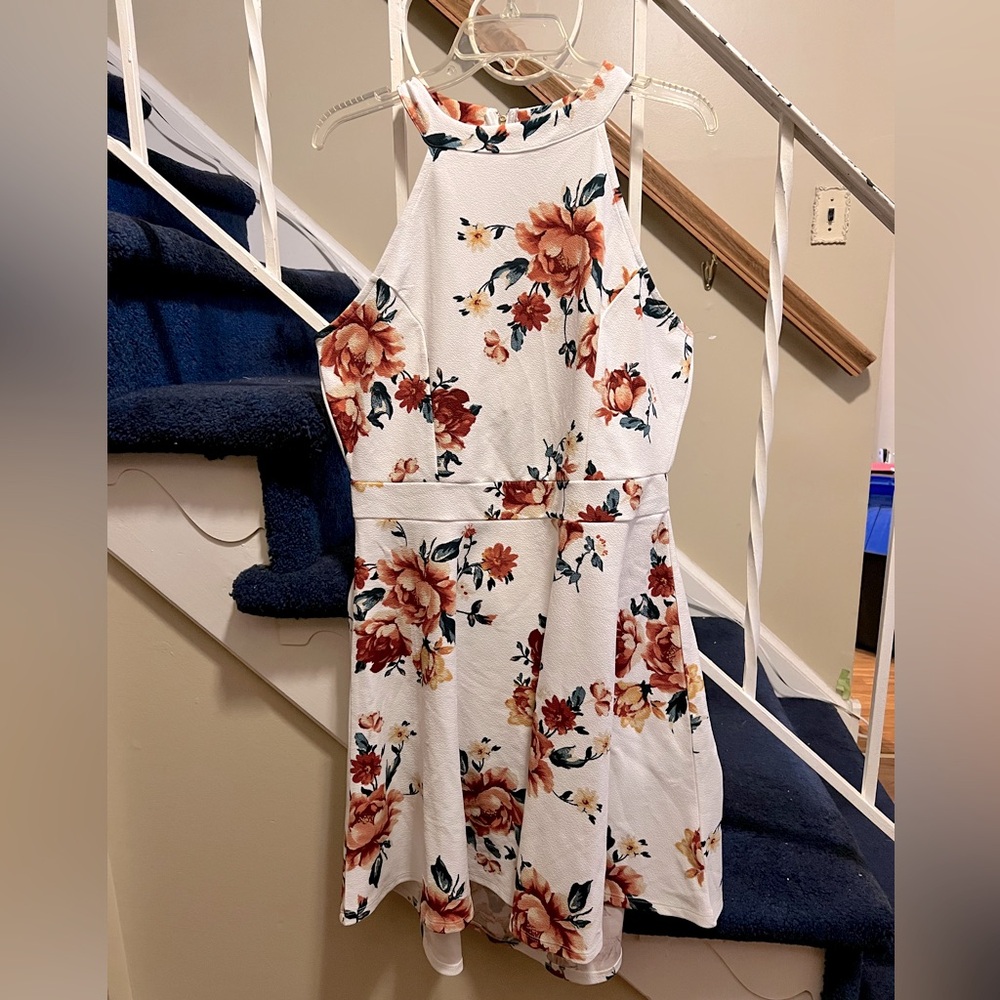 1X Floral Skater Dress - Almost Famous